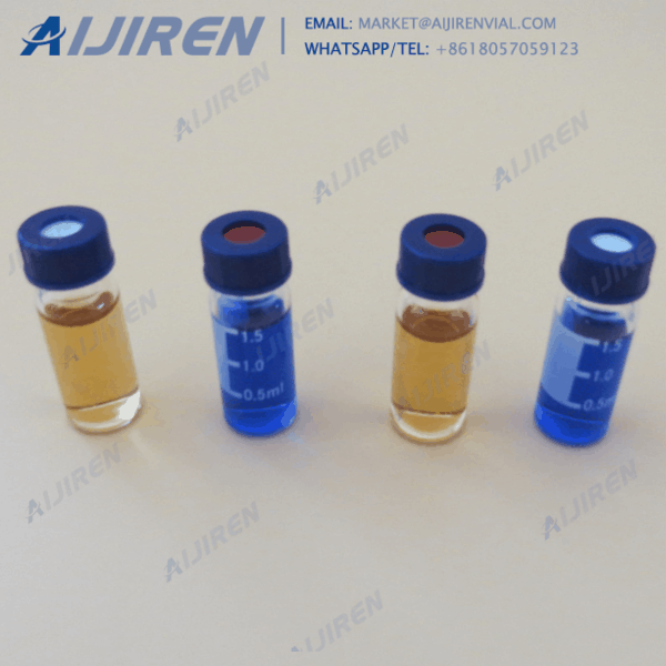 amber labeled MS certified HPLC vials